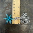 Snowflake necklace made with upcycled LEGO® on Curb Chain