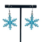 Snowflake Earrings made with upcycled LEGO®