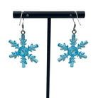 Snowflake Earrings made with upcycled LEGO®