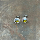 Bee Stud Earrings Made with upcycled LEGO®