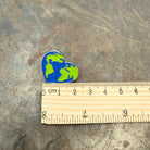 Heart Earth Enamel Pin Badge. Environmental Sustainability Kawaii Pin