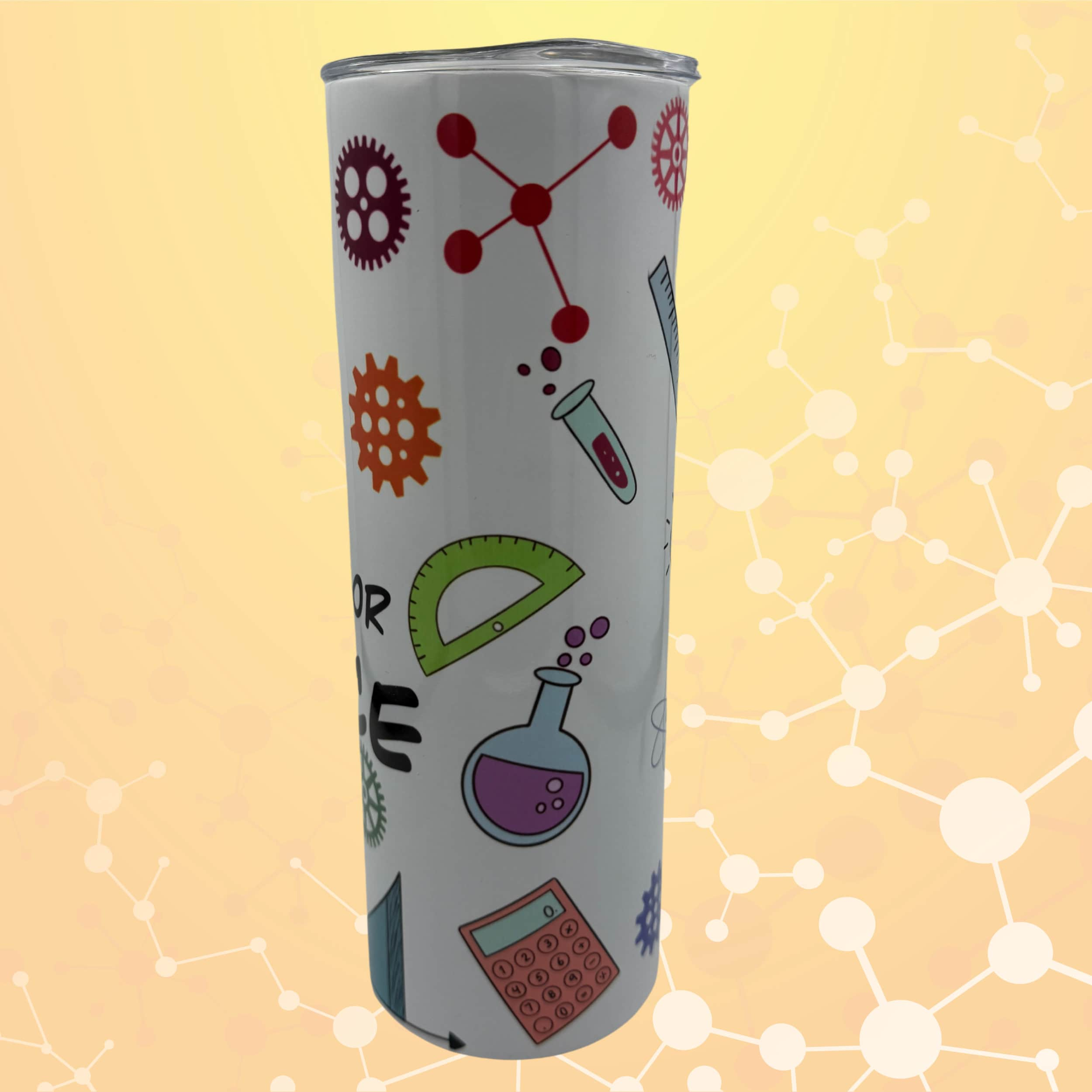 Fine Day for Science Tumbler. Geeky Scientist Home Office Gift