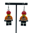 Engineer Earrings made with upcycled LEGO®. Perfect for Woman in Engineering