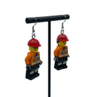 Engineer Earrings made with upcycled LEGO®. Perfect for Woman in Engineering