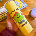 Personalised Ms Scientist Yellow Tumbler. Funny Geeky STEM Unique Scientist Gift. Science Home Office Accessories.