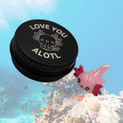 Personalised Axolotl Pocket Pal. Custom Marine Animal Buddy in a Tin. I love you alotl mini tin pet. Laser engraved small pal.