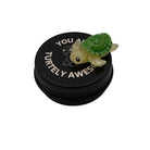 Personalised Turtle Pocket Pal. Custom Marine Animal Buddy in a Tin. You are Turtely Awesome mini tin pet. Laser engraved small pal.