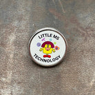 Little Ms Technology Pin. Women and Girls in Science, Tech, Engineering, Maths. STEM Inspiration Badges.