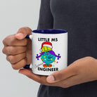 Personalised Christmas Engineer Mug with Colour Handle and Inside. Women in Engineering Xmas Mug