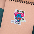 Little Ms Maths Vinyl Christmas Sticker. STEMinist Holographic decal - Women and Girls in Science and Engineering