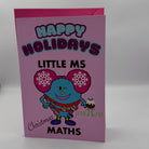 Women in Maths Christmas Card. Woman Mathematician Xmas Greetings