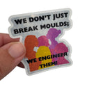 Women in Engineering Vinyl Sticker. Woman Engineer Empowerment Holographic Sparkle decal - Women and Girl Power