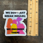 Women in Engineering Vinyl Sticker. Woman Engineer Empowerment Holographic Sparkle decal - Women and Girl Power