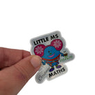 Little Ms Maths Vinyl Christmas Sticker. STEMinist Holographic decal - Women and Girls in Science and Engineering