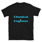 Chemical Engineer Cogs and Flask T-shirt Black