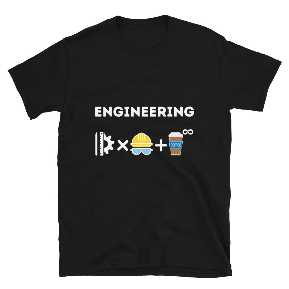 Innovation, hard work and coffee Funny Engineer T-shirt Black