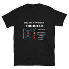 When to Approach an Engineer, inspired by buckling stability T-shirt. Funny Stable Engineer Shirt Black