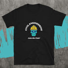 Civil Engineer Join Civil Engineering Club Biker style T-Shirt Black