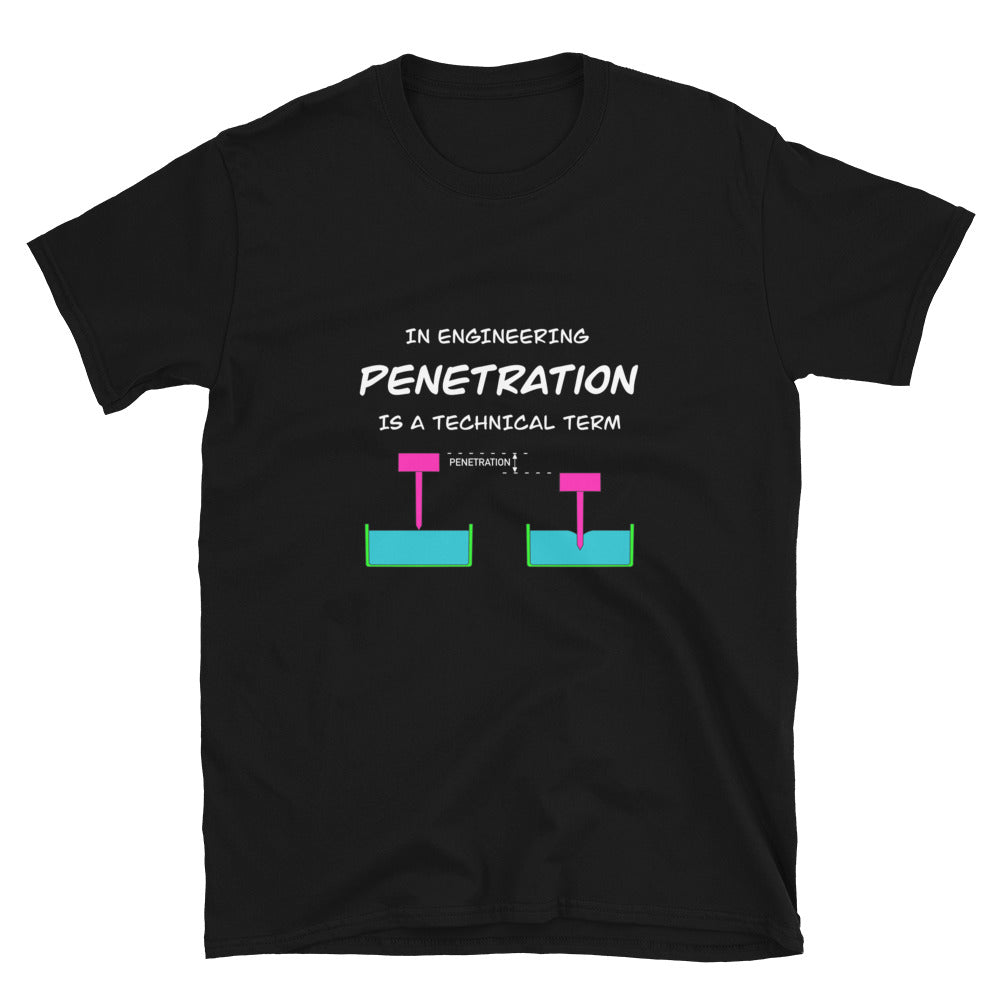 Penetration Testing Essential! Naughty Engineer T-shirt Black