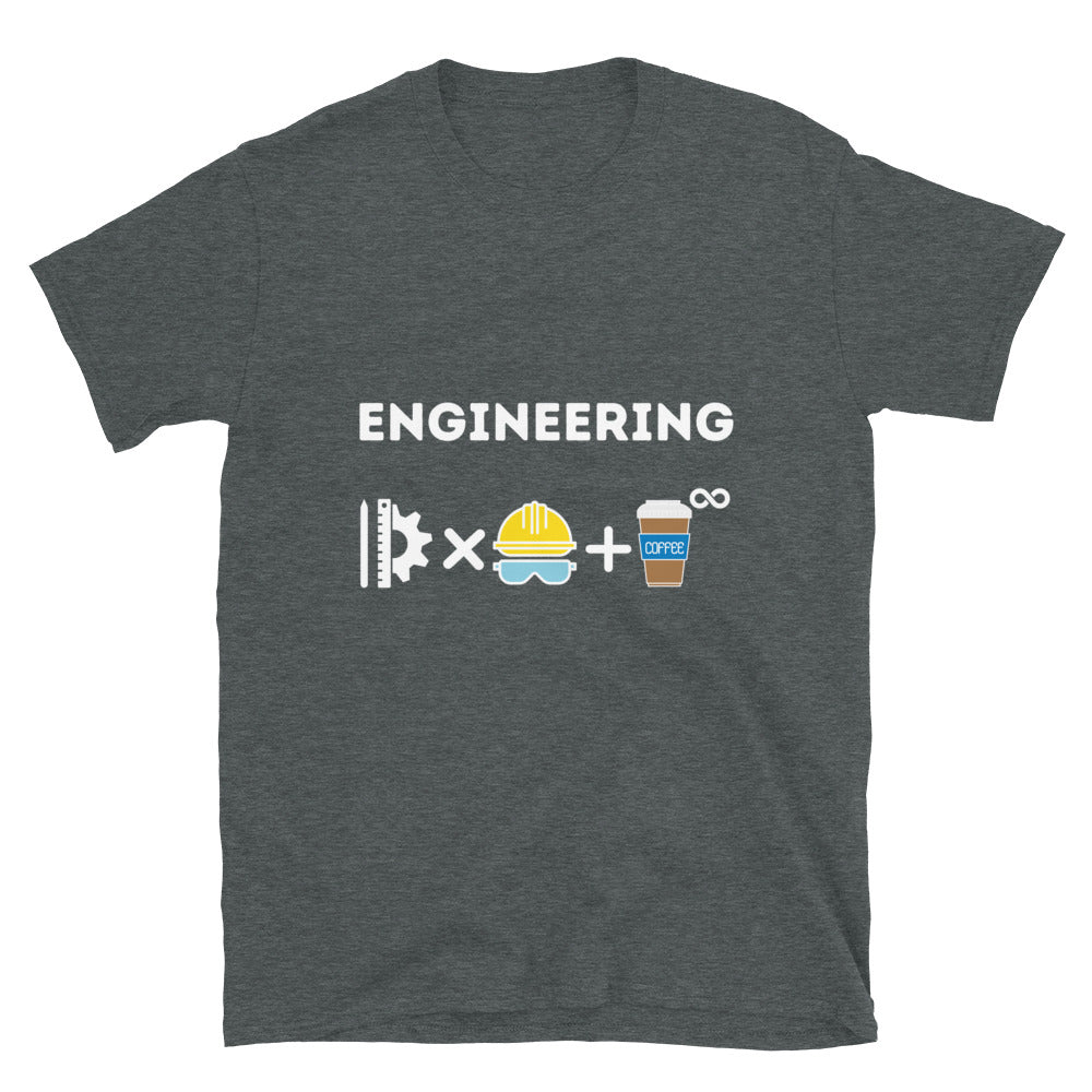 Innovation, hard work and coffee Funny Engineer T-shirt Dark Heather