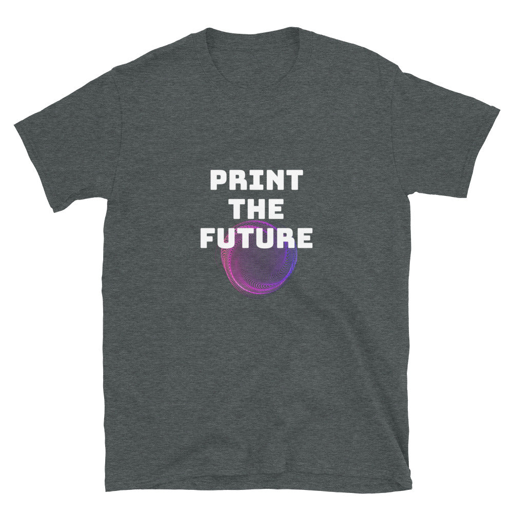 Print the Future 3D Printing T-shirt Dark Heather