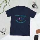 Naughty Electrical Engineer Sexy Innuendo T-shirt Navy