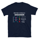 When to Approach an Engineer, inspired by buckling stability T-shirt. Funny Stable Engineer Shirt Navy