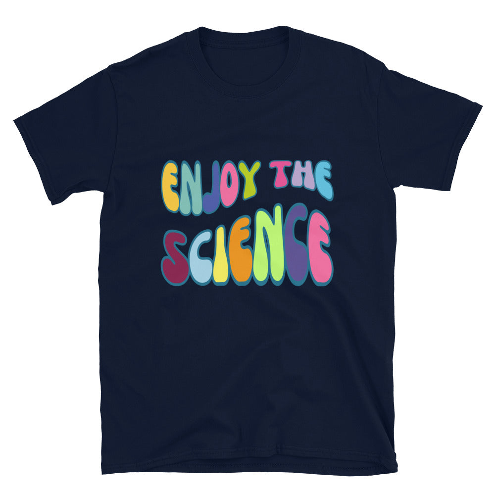 Funky Retro Enjoy the Science T-shirt Navy