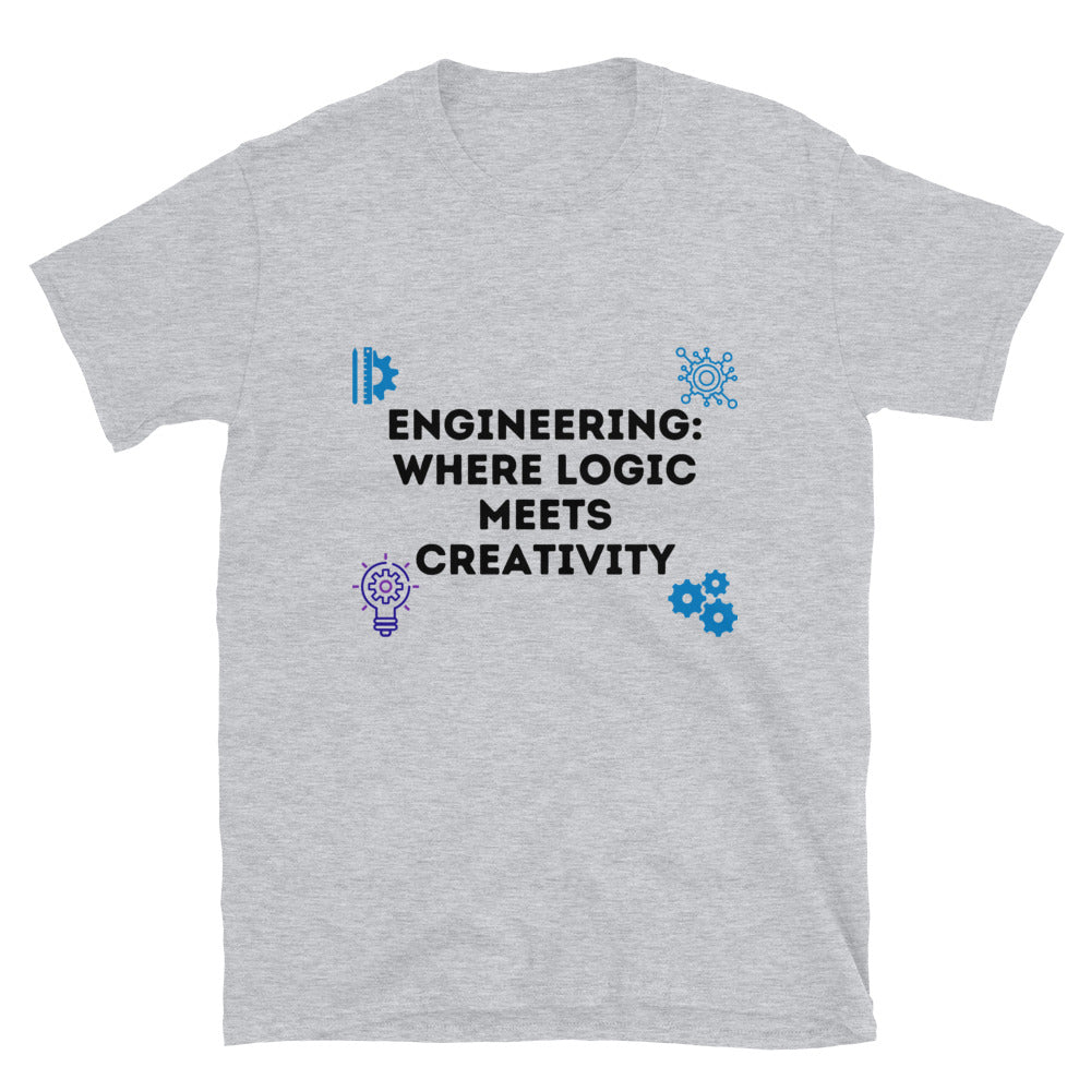 Engineering where Logic meets Creativity Engineer T-Shirt Sport Grey