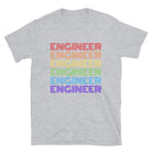 Engineer Retro Rainbow T-shirt Sport Grey