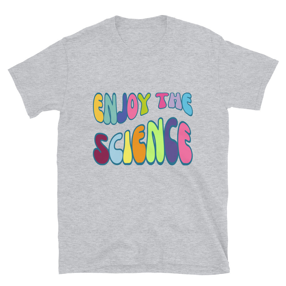 Funky Retro Enjoy the Science T-shirt Sport Grey