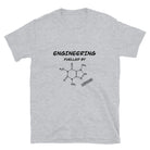 Engineering fuelled by Caffeine Original T-shirt. Caffeine Molecule Engineer Top Sport Grey