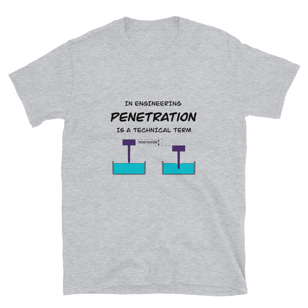 Penetration Testing Essential! Naughty Engineer T-shirt Sport Grey