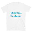 Chemical Engineer Cogs and Flask T-shirt White