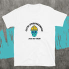 Civil Engineer Join Civil Engineering Club Biker style T-Shirt White