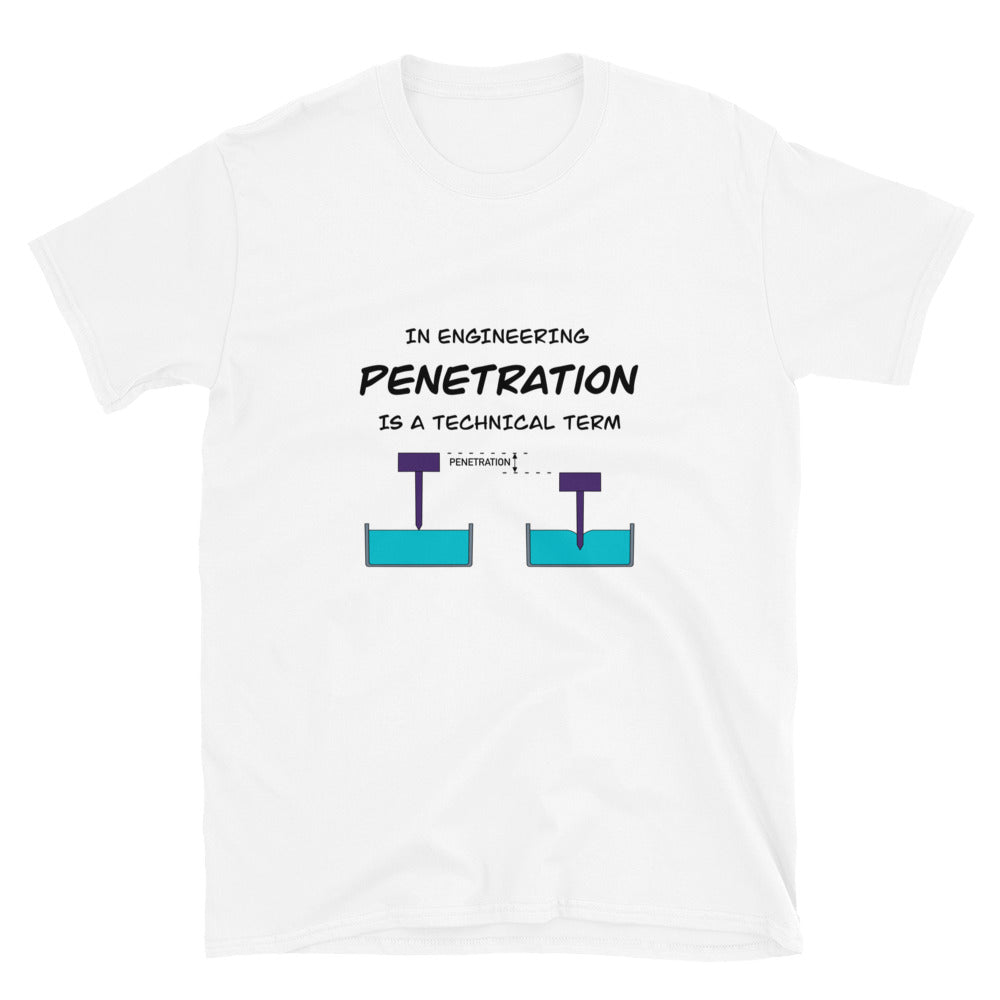 Penetration Testing Essential! Naughty Engineer T-shirt White