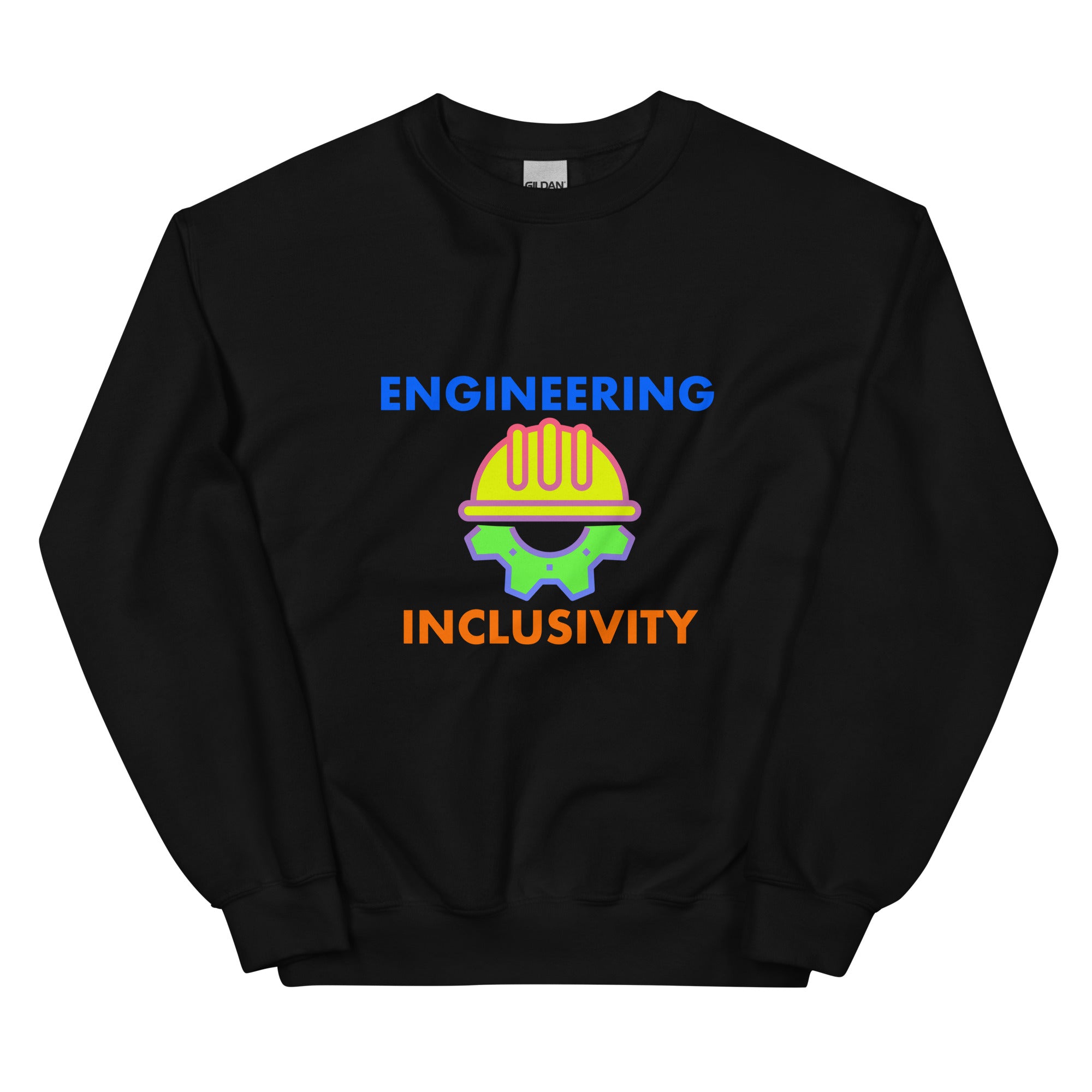 Inclusivity Engineer Sweatshirt. Celebrating Inclusive Engineering Engineering Black