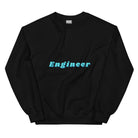 Funky Font Engineer Sweatshirt Black