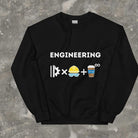 Engineering is Innovation, hard work and infinite cups of coffee Funny Sweatshirt Black