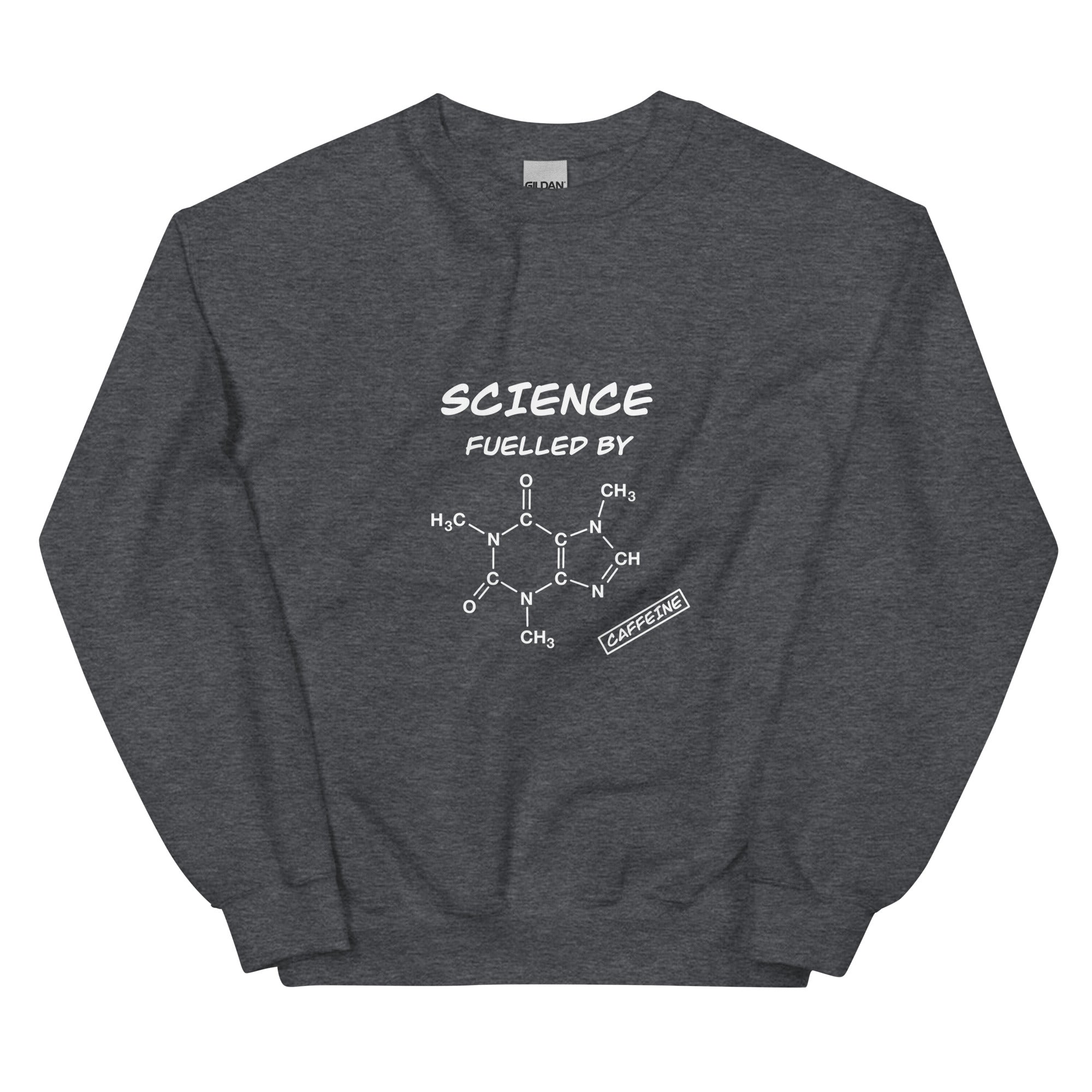 Science fuelled by Caffeine Sweatshirt Dark Heather