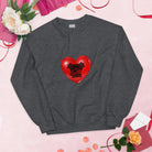 Love Engine Valentine Engineer Sweatshirt Dark Heather