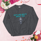 Nuts and Bolts about you Robot Sweatshirt Dark Heather