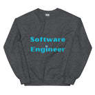 Software Engineer Sweatshirt. Software Engineering with cogs and binary code Top Dark Heather