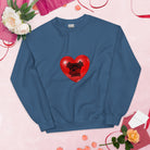 Love Engine Valentine Engineer Sweatshirt Indigo Blue