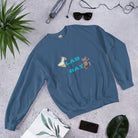 Lab Rat Sweatshirt. Science Lab Geek Top Indigo Blue