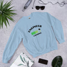 Engineer Loading Sweatshirt. Funny Engineering Graduation Top Light Blue