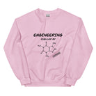 Engineering fuelled by Caffeine Sweatshirt Light Pink