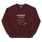 Science fuelled by Caffeine Sweatshirt Maroon