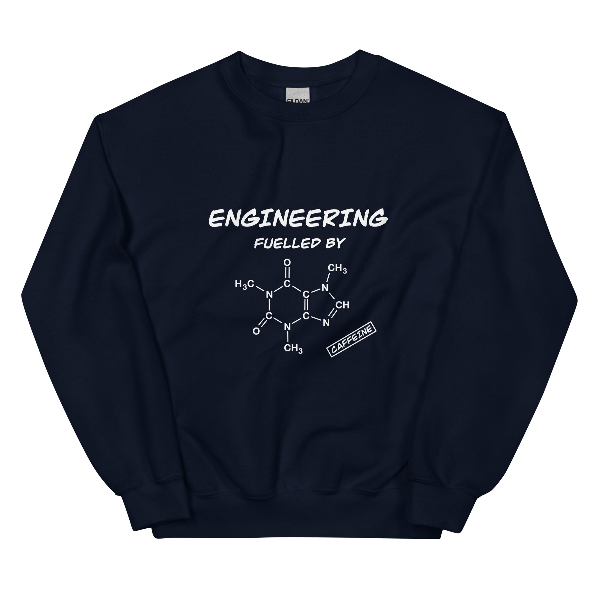 Engineering fuelled by Caffeine Sweatshirt Navy