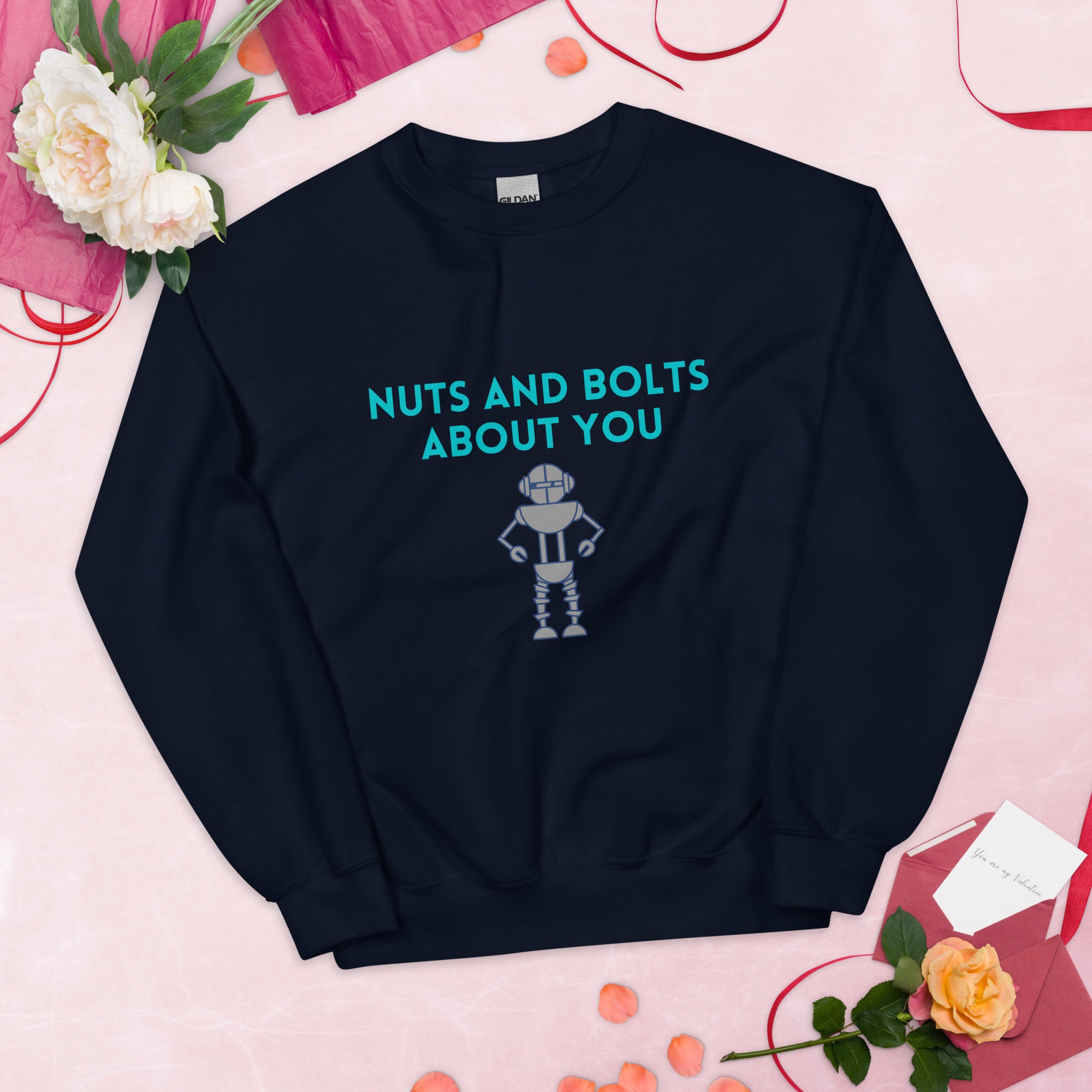 Nuts and Bolts about you Robot Sweatshirt Navy